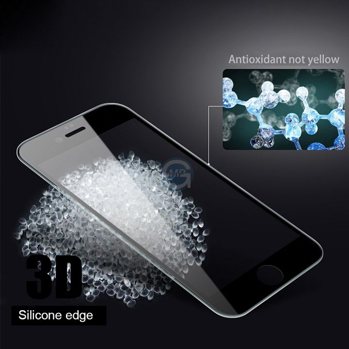 5d 9h Full Cover Silicone Edge Tempered Glass For Iphone